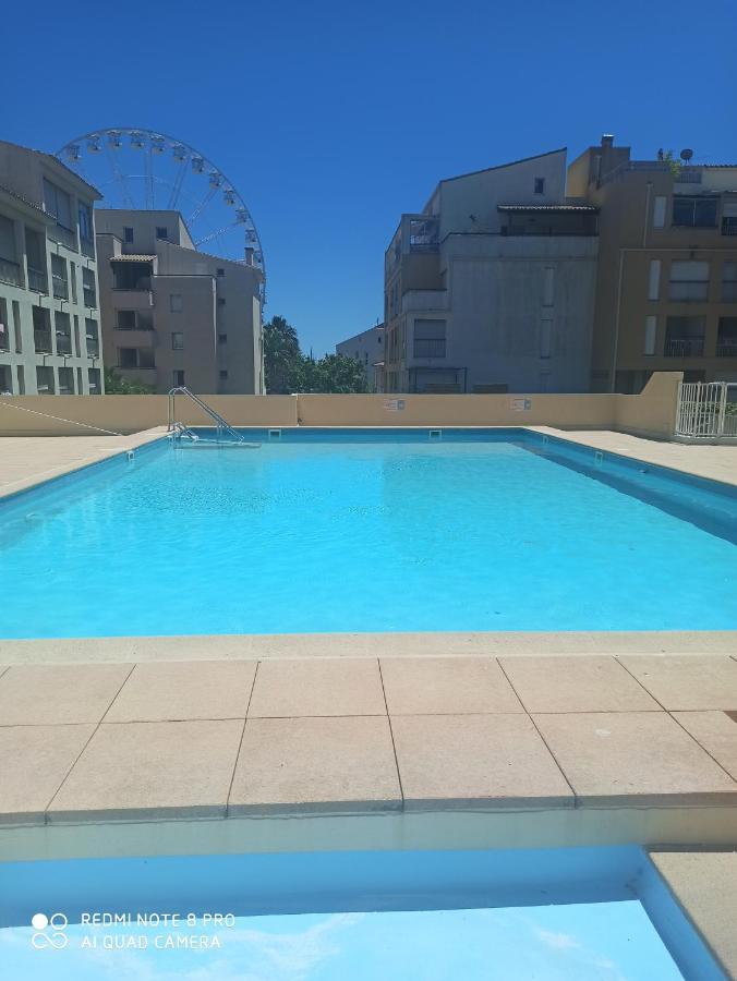Port Studio Piscine, Parking, Prive,Navette Aeroport Agde Exterior foto