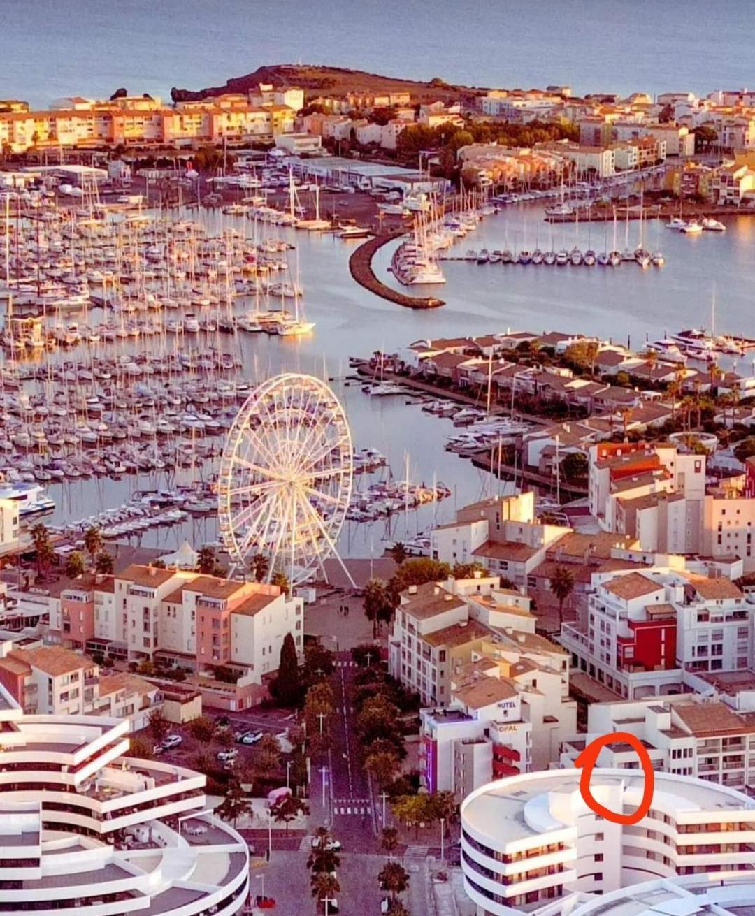 Port Studio Piscine, Parking, Prive,Navette Aeroport Agde Exterior foto